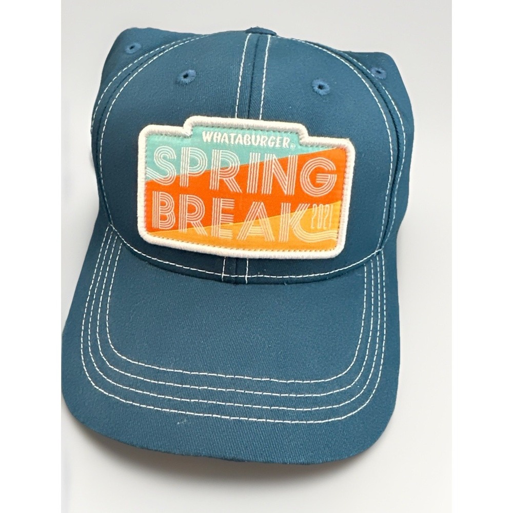 Whataburger‎ Spring Break 2021 Adjustable Hat Cotton Casual Men Women Blue New